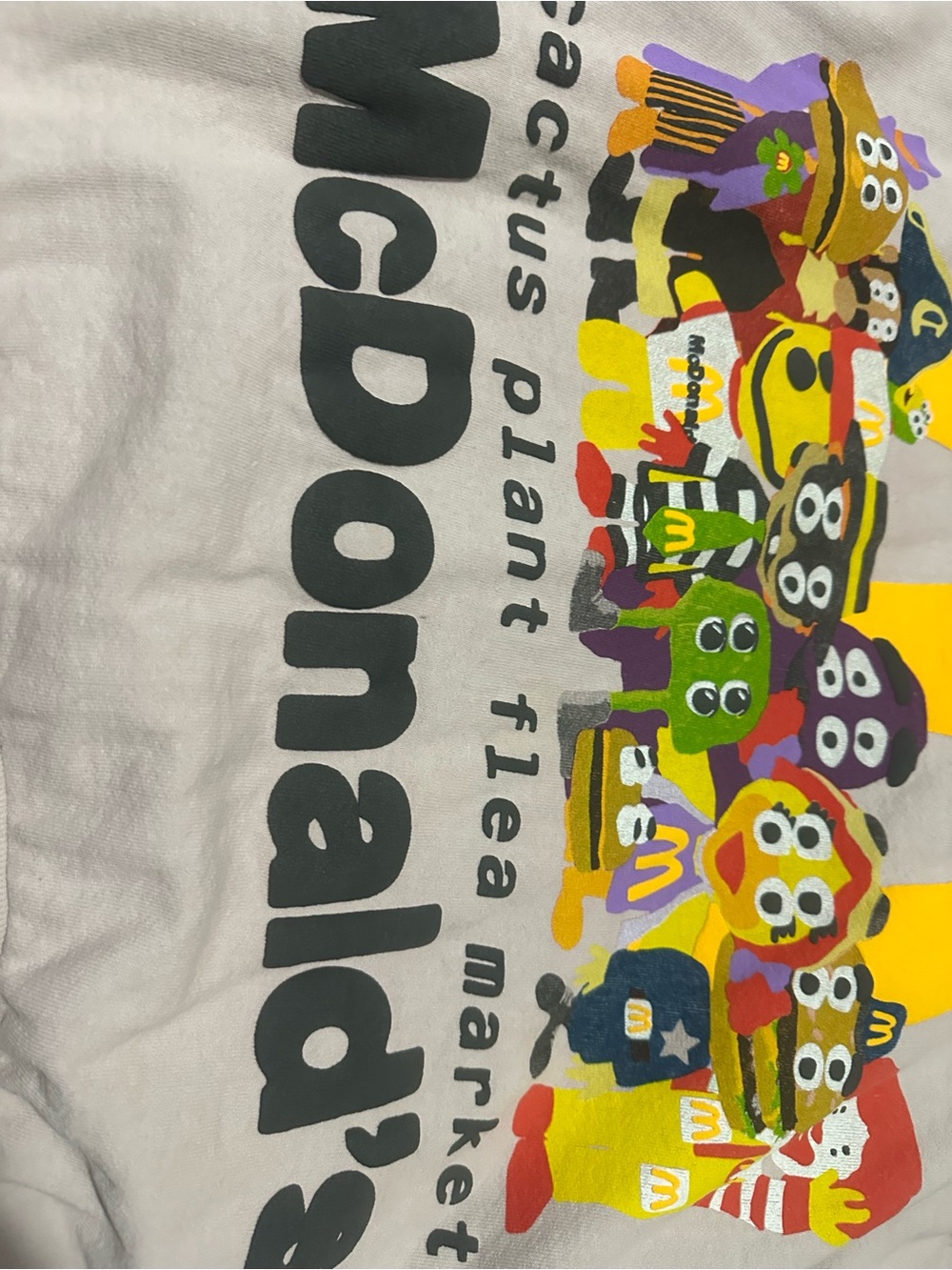 McDonald's Pink Crewneck Sweatshirt with Yellow Graphic